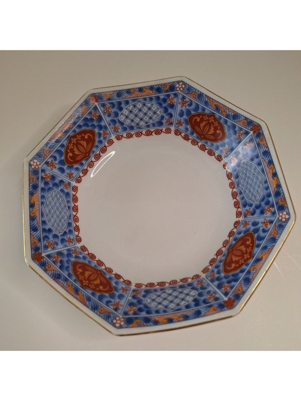 VINTAGE MIKASA CLOISONNE RIM SOUP BOWL L6107 DINNERWARE DISCONTINUED PATTERN